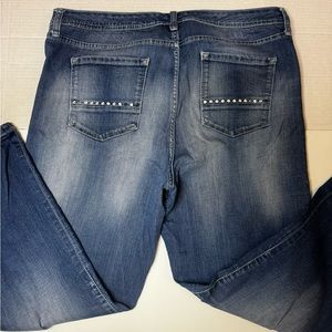 Nine West Blue Jeans W/ Silver Studs 14